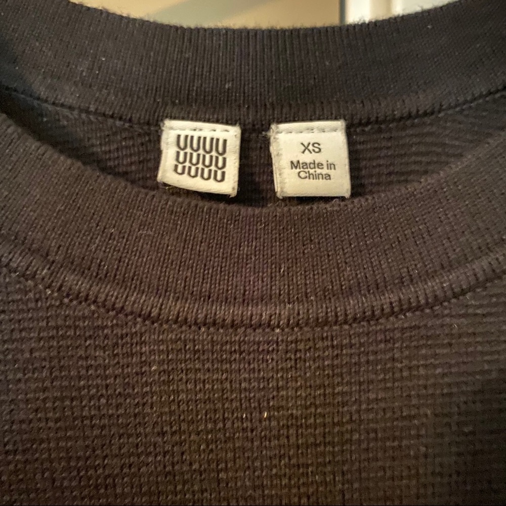 Uniqlo women’s black tunic pullover XS - Picture 4 of 5